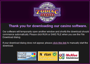 Zodiac Casino Download Software